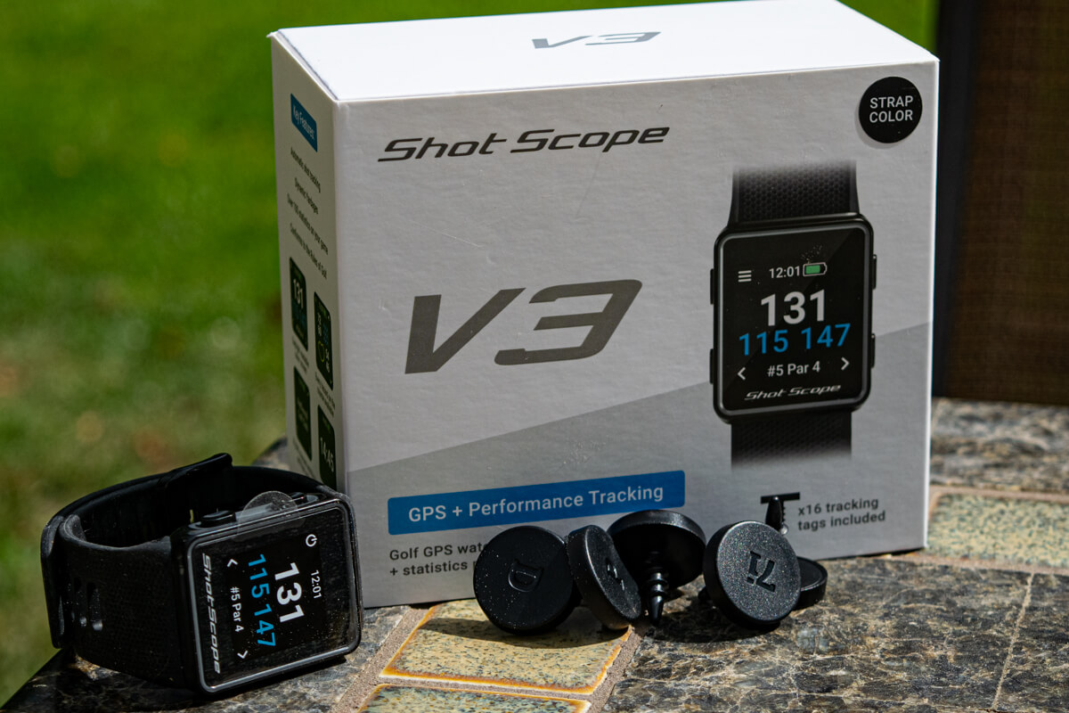 Menstruatie Generaliseren doorgaan met Shotscope V3 GPS Shot Tracking Watch | MyGolfSpy