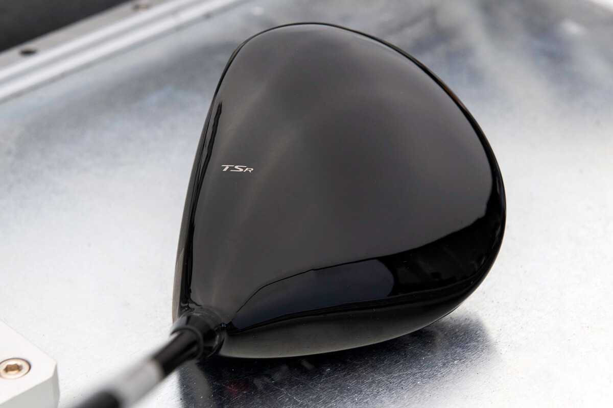 An address view of a Titleist TSR3 driver