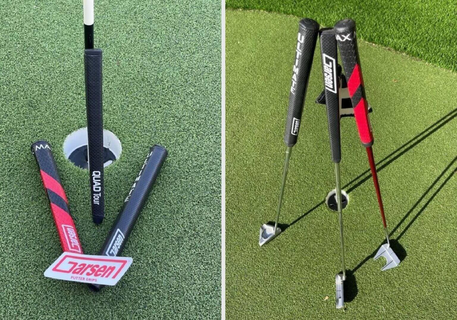 NUOVO Garsen QUAD TOUR 17 Putter Grip: Presa Rivoluzionaria Per Un Controllo Totale (Bianco/Nero)