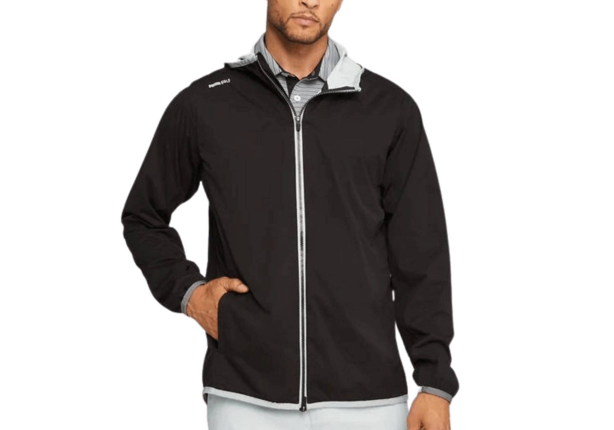 PUMA packable rain jacket
