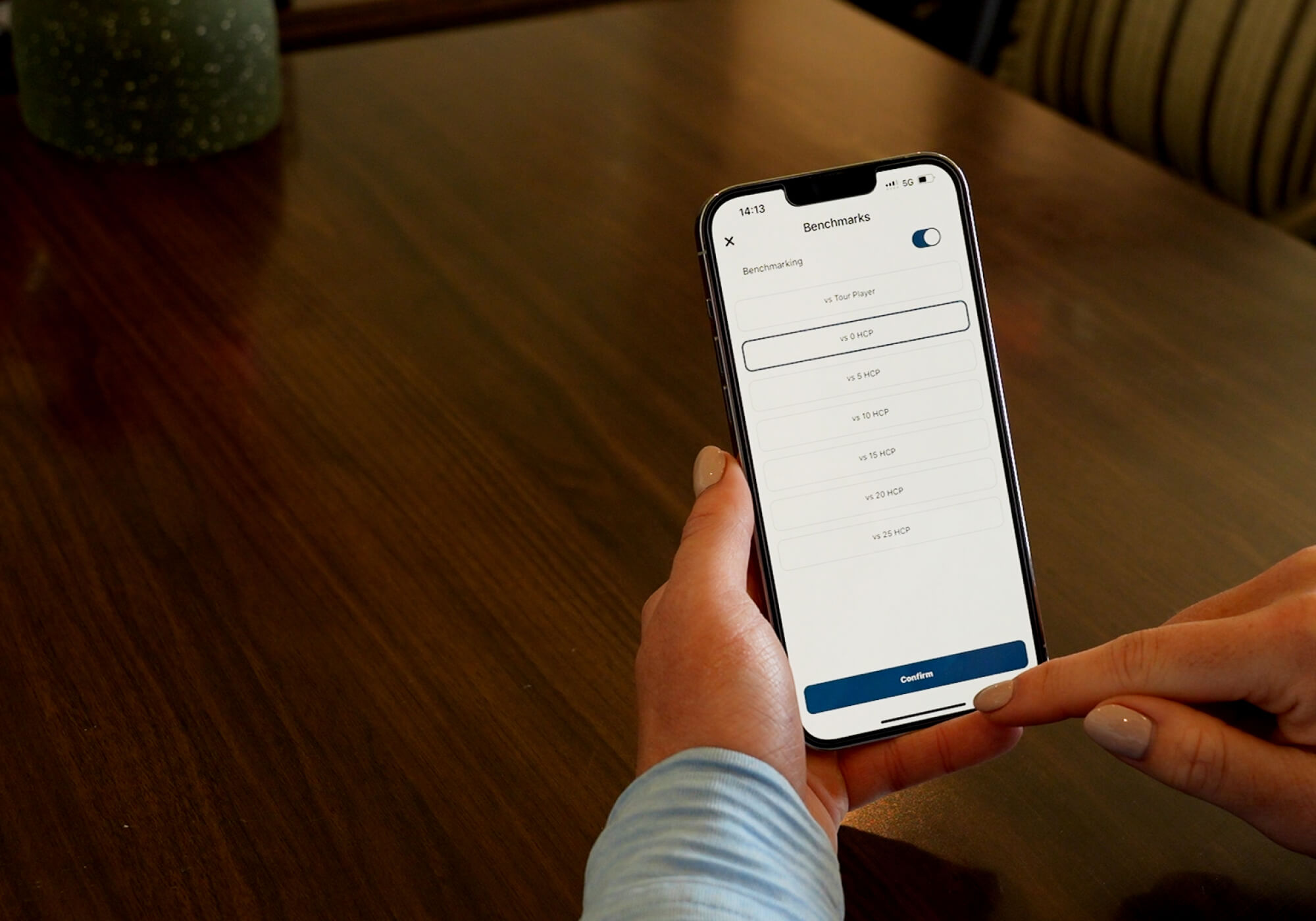 Using your shot tracking data can help you set goals.