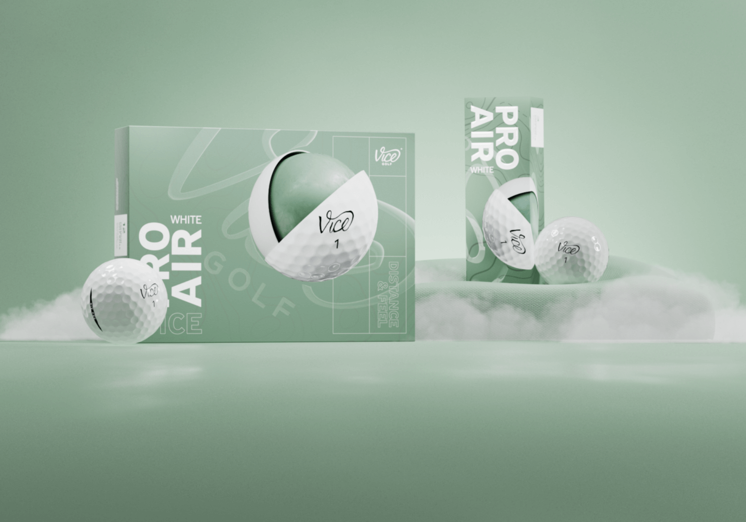 Vice Golf Vice Pro Air Golf Balls - White (1 Doz) main image 1