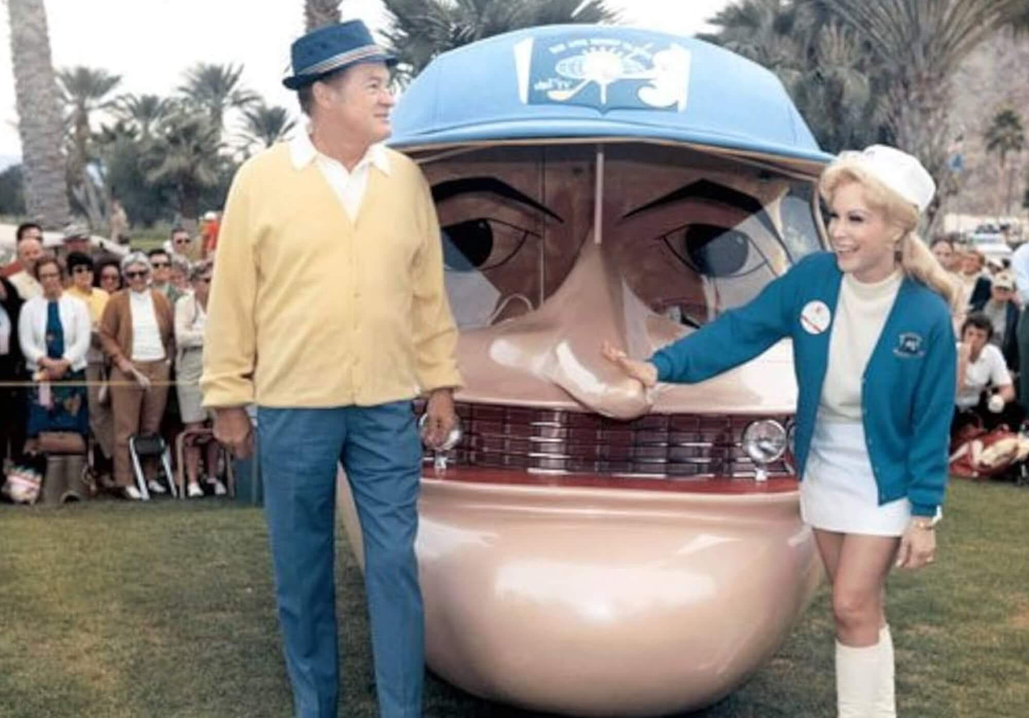 Bob Hope Desert Classic with Barbara Eden.