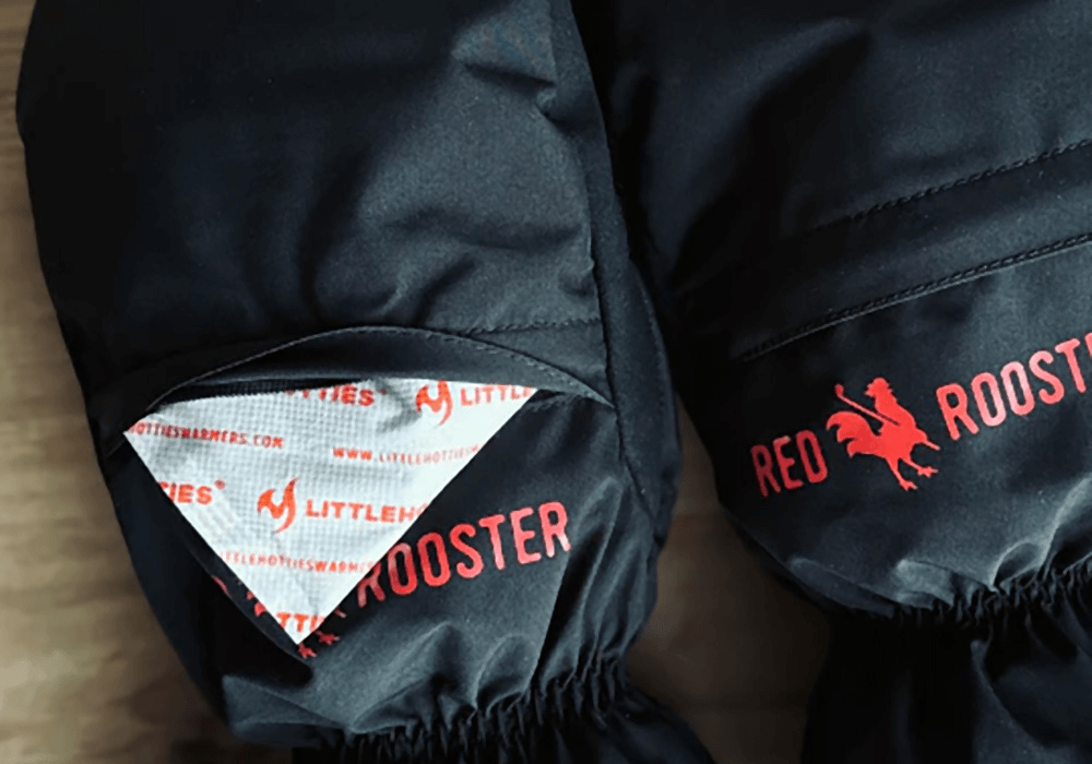 Red Rooster cart mitts