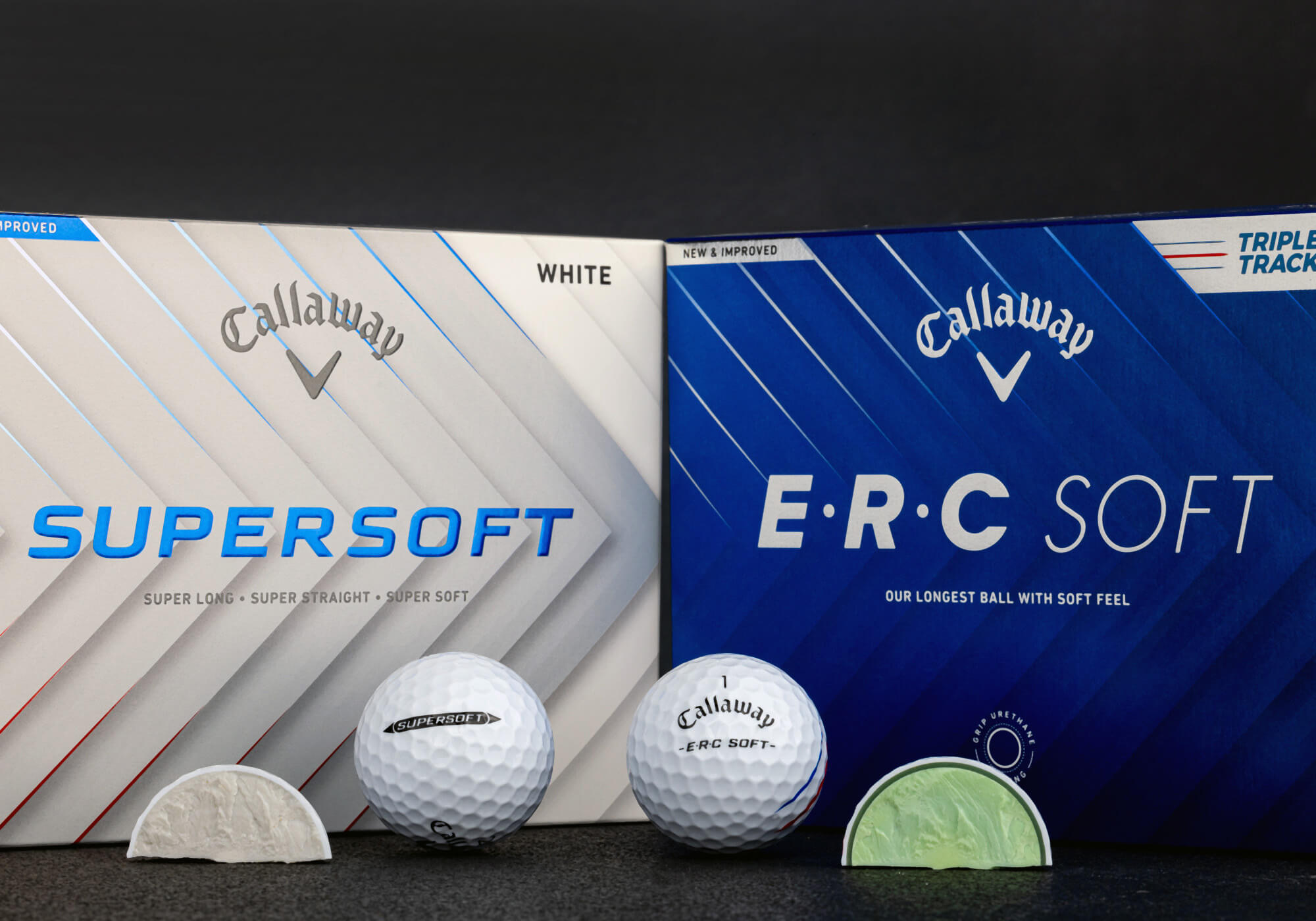 新品未使用⭐︎Callaway E.R.C. Soft &Chrome Soft E•R•C Soft Golf Balls