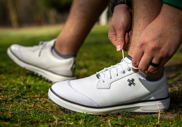Payntr Golf Men's Match Day SC - White / Black / Gold