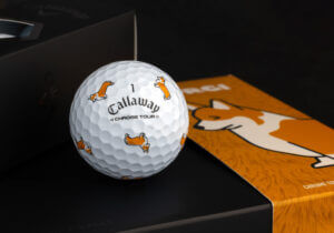 Callaway Golf Balls Get The Royal Treatment With Chrome Tour Small Dog Corgi Edition