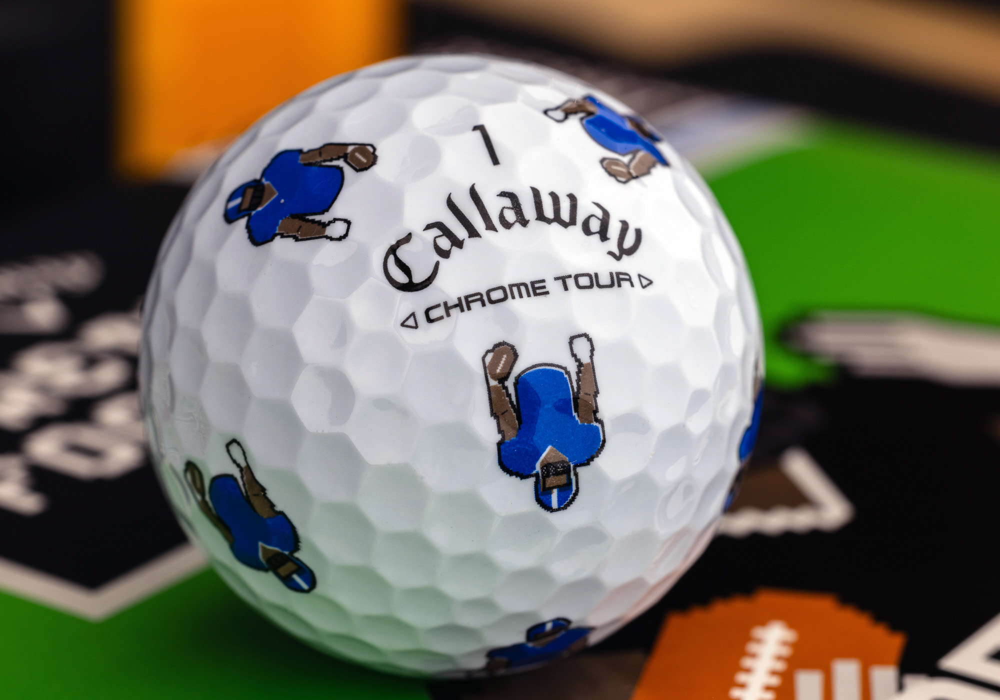 Chrome Tour Retro Football edition features a linebacker that's obviously Lawrence Taylor.