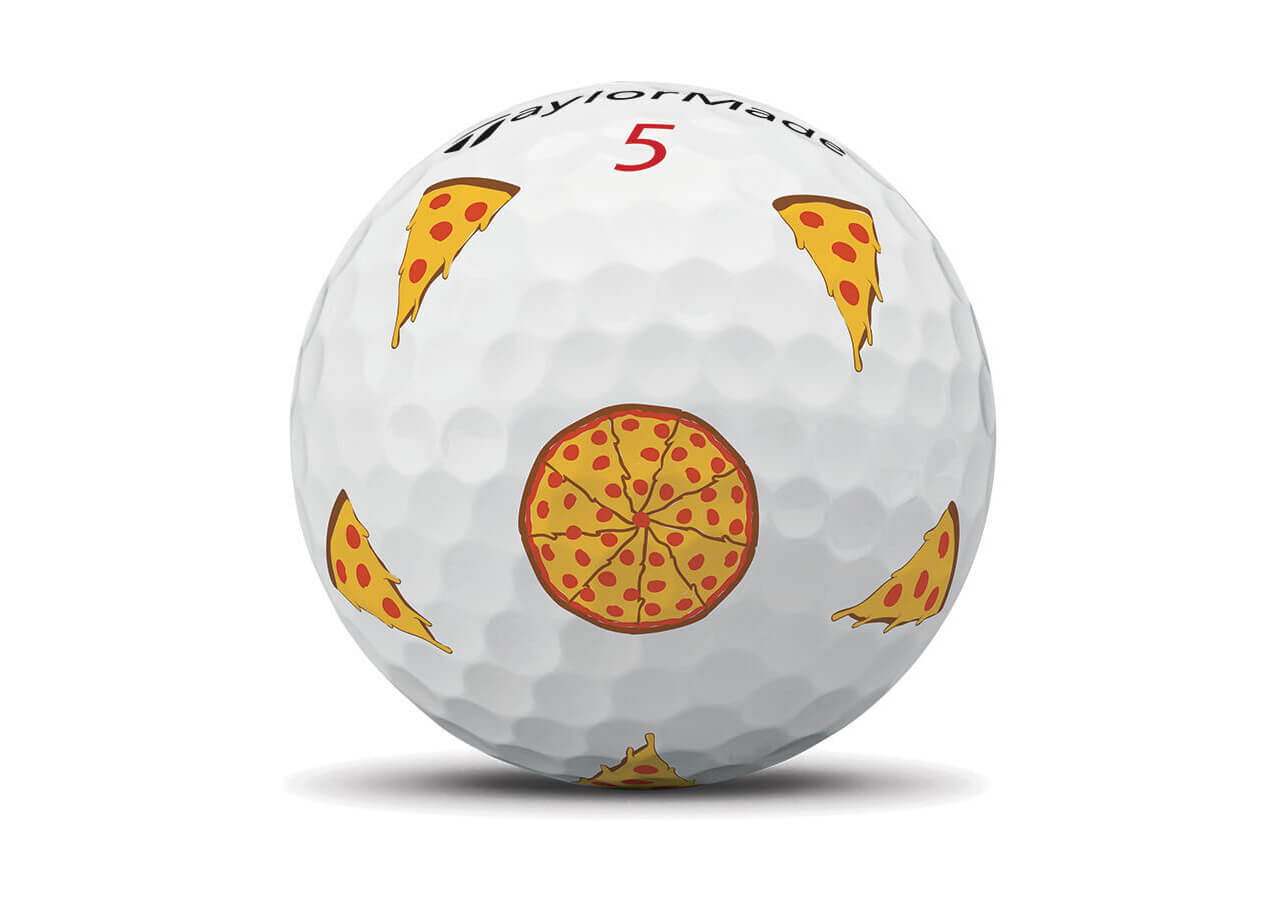 TaylorMade TP5x Pizza Party golf ball