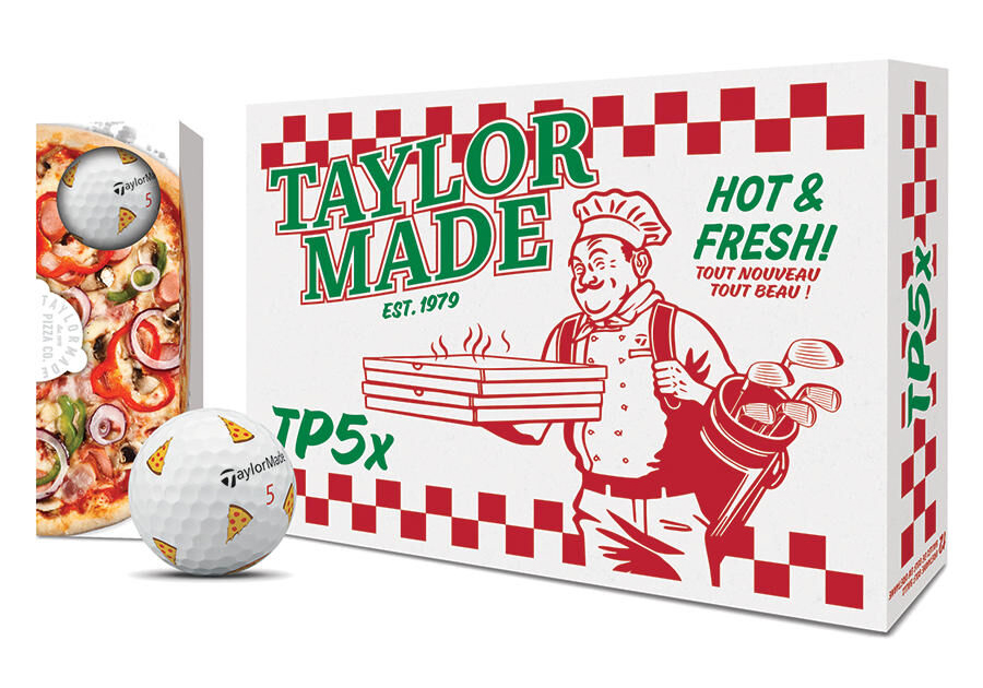 TaylorMade TP5x Pizza Party Packaging