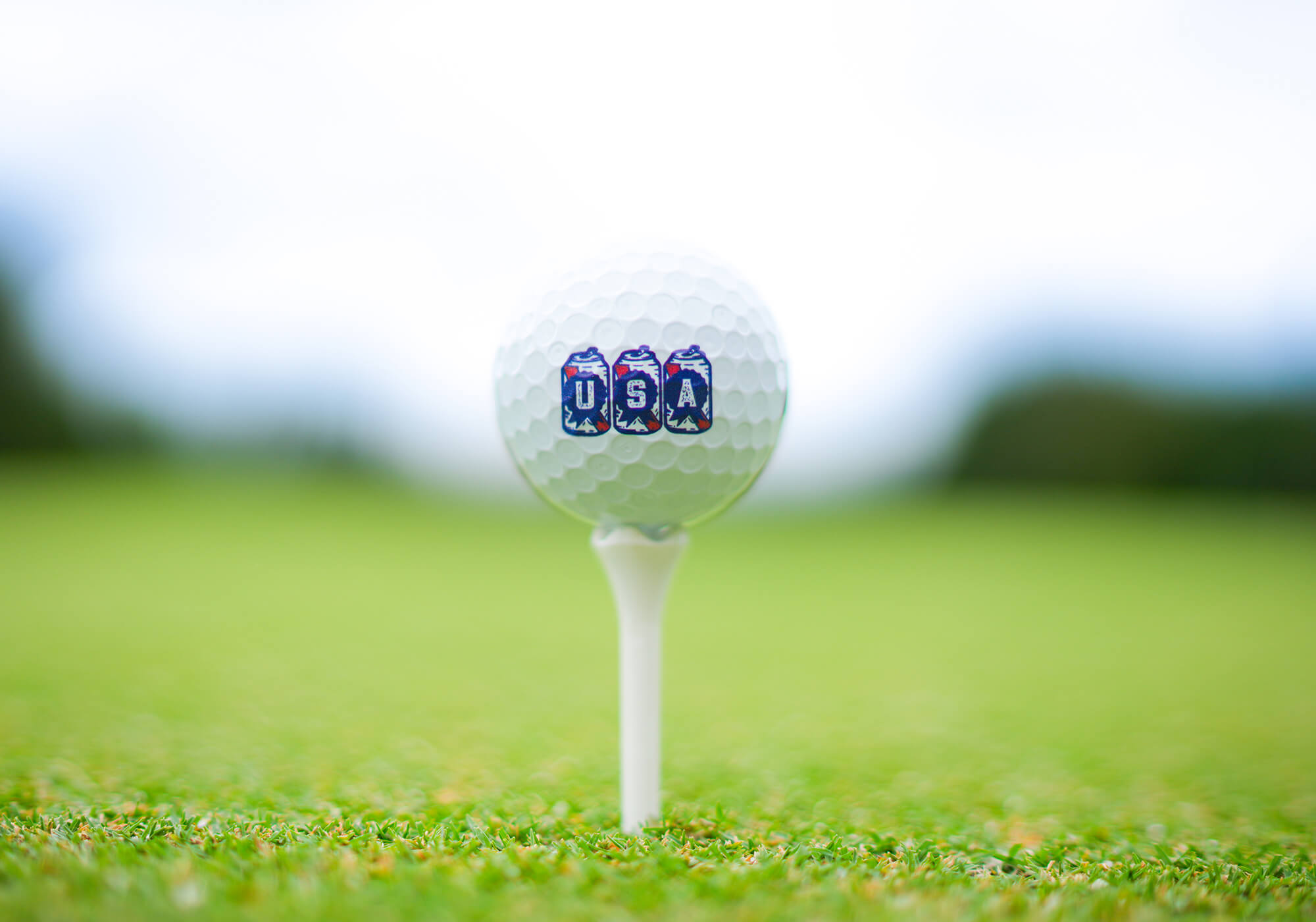 Bridgestone x Pabst golf ball