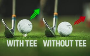 Tee vs no tee with an iron