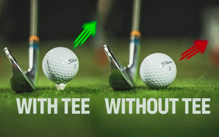 Tee vs no tee with an iron
