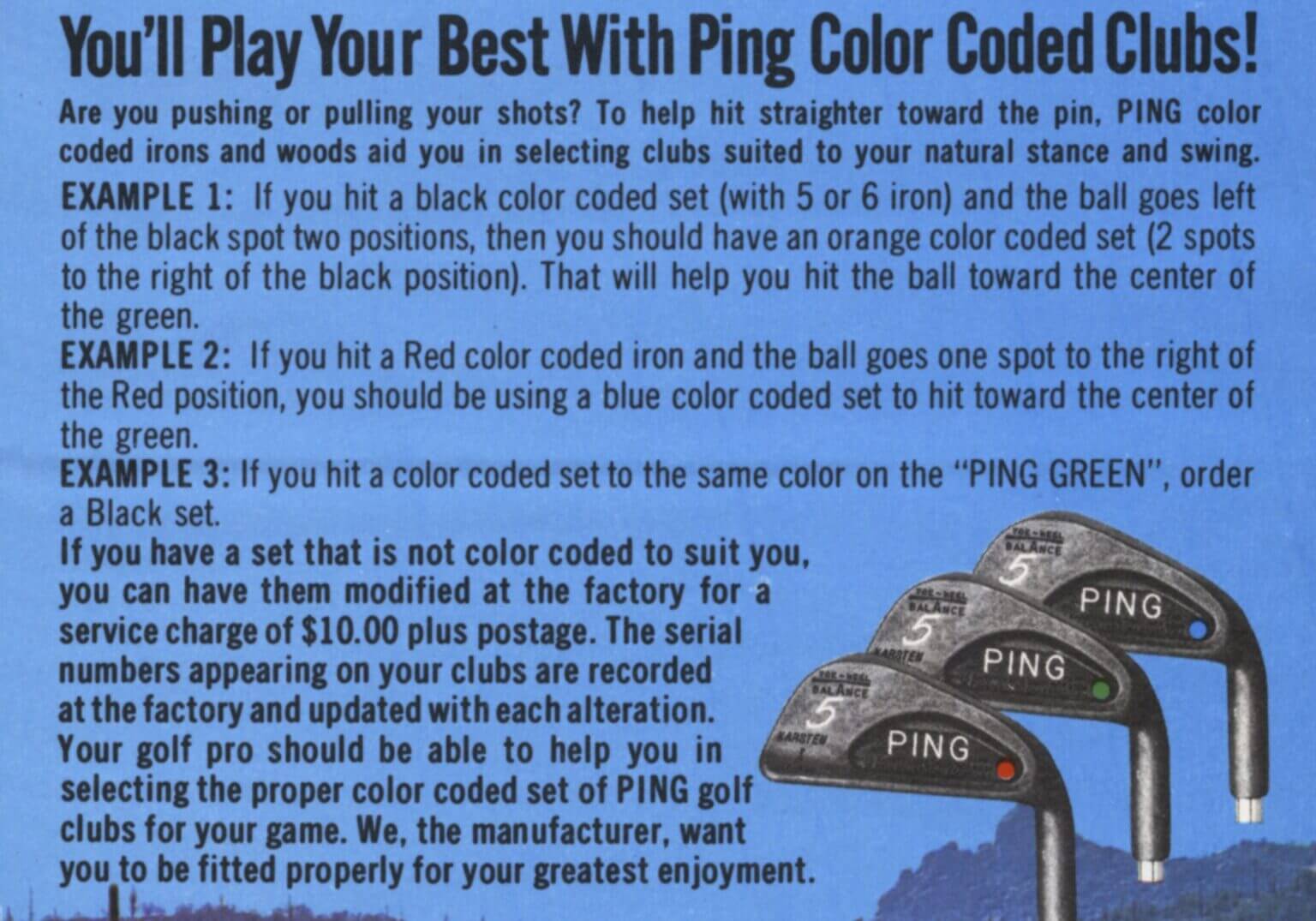 History’s Mysteries: The Birth of PING's Color Code System | MyGolfSpy
