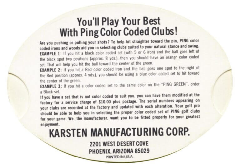 History’s Mysteries: The Birth of PING's Color Code System | MyGolfSpy