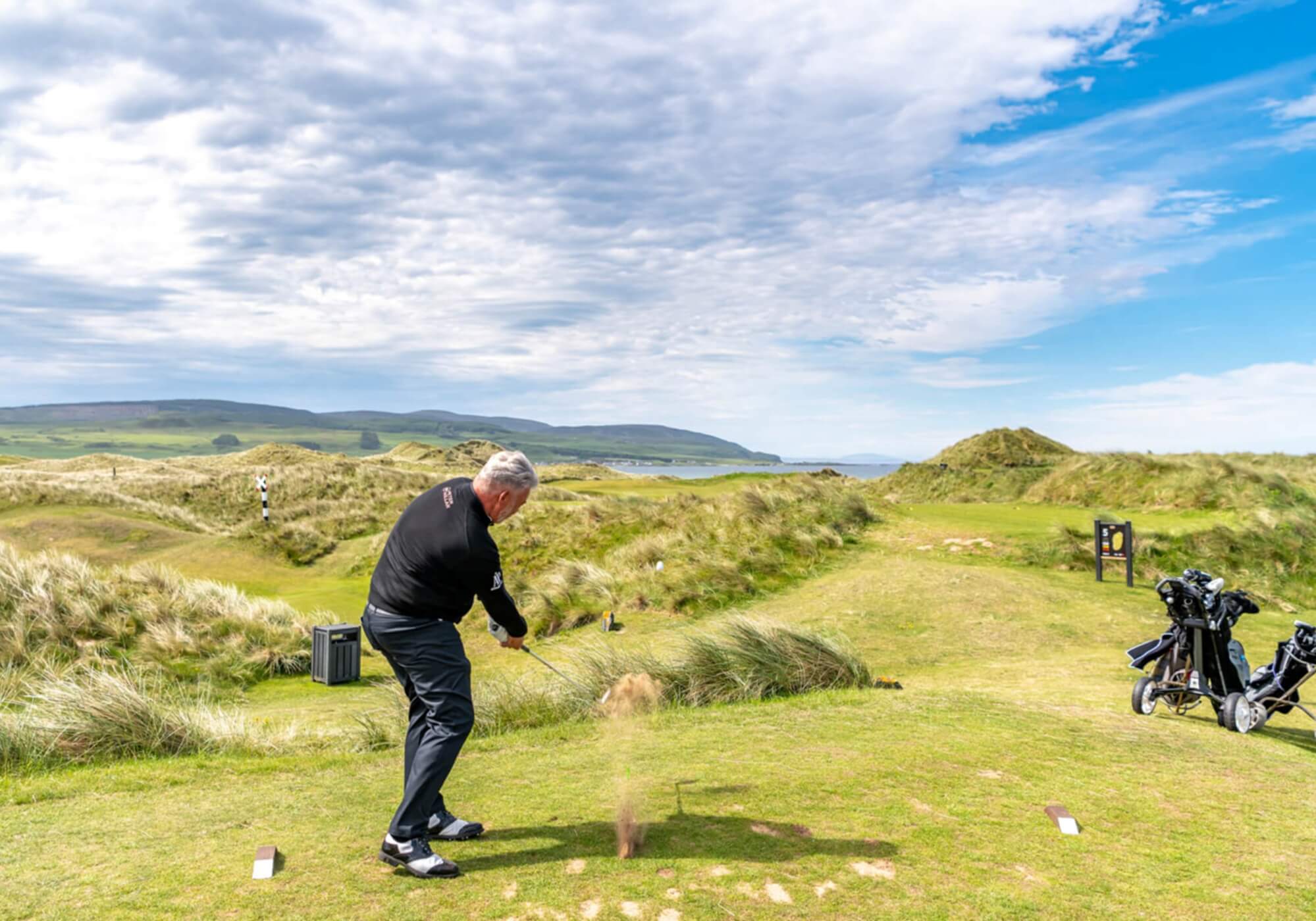 Machrihanish Dunes golf course in Scotland.