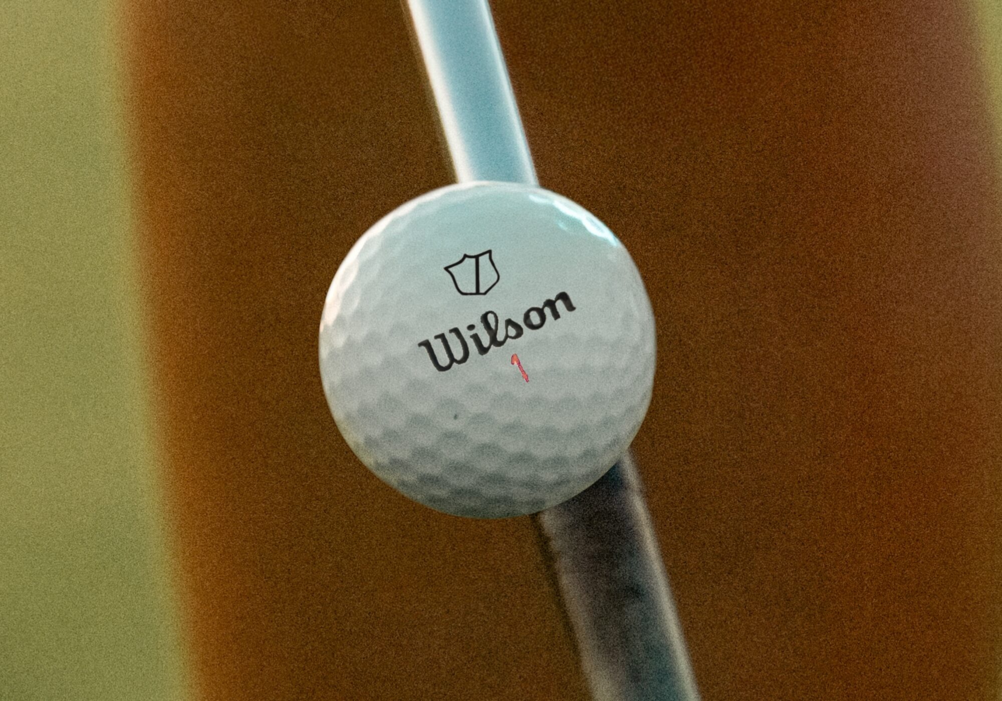 Wilson Staff Model X golf ball. 