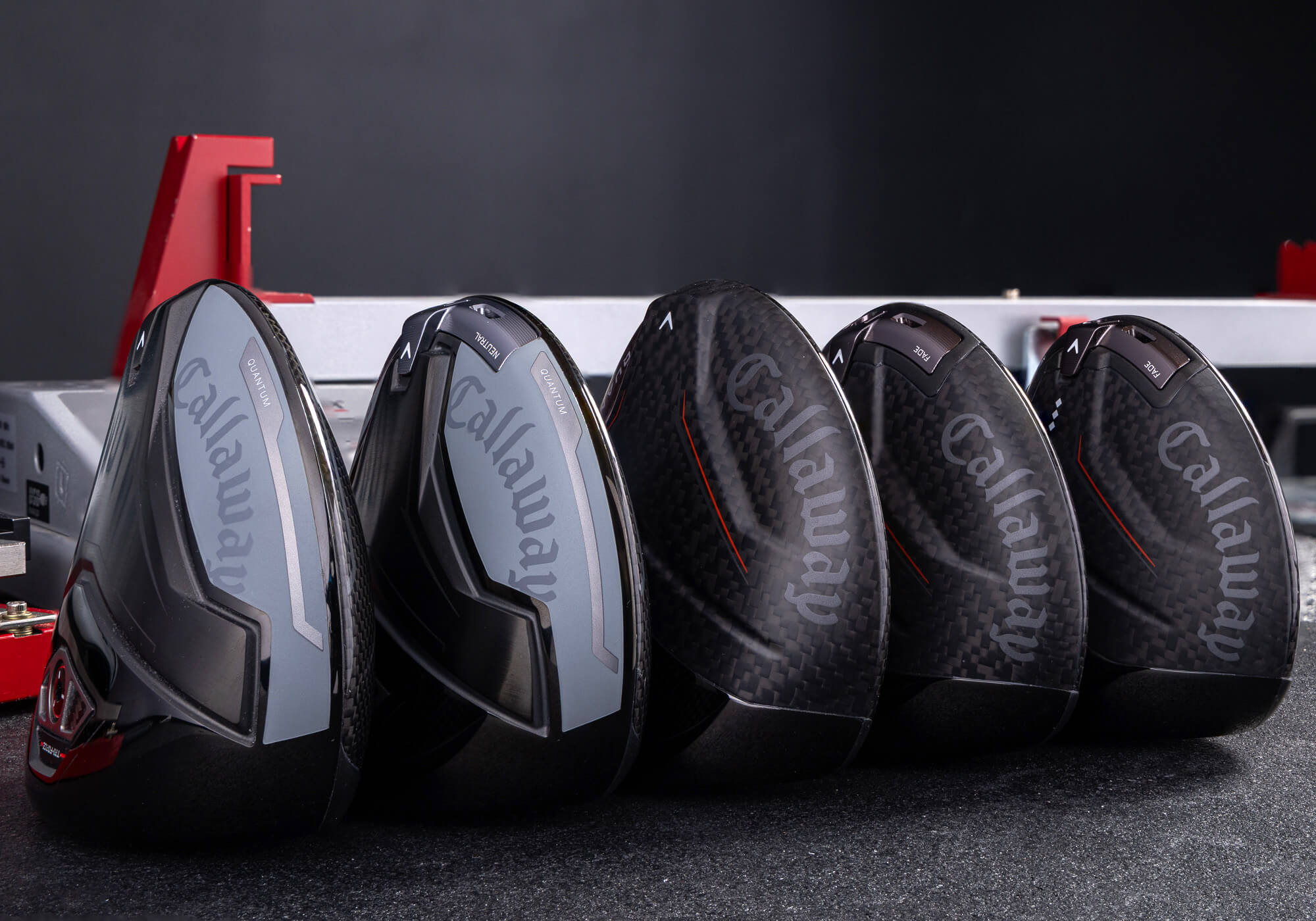 The 5 modles in the Callaway Quantum Driver family