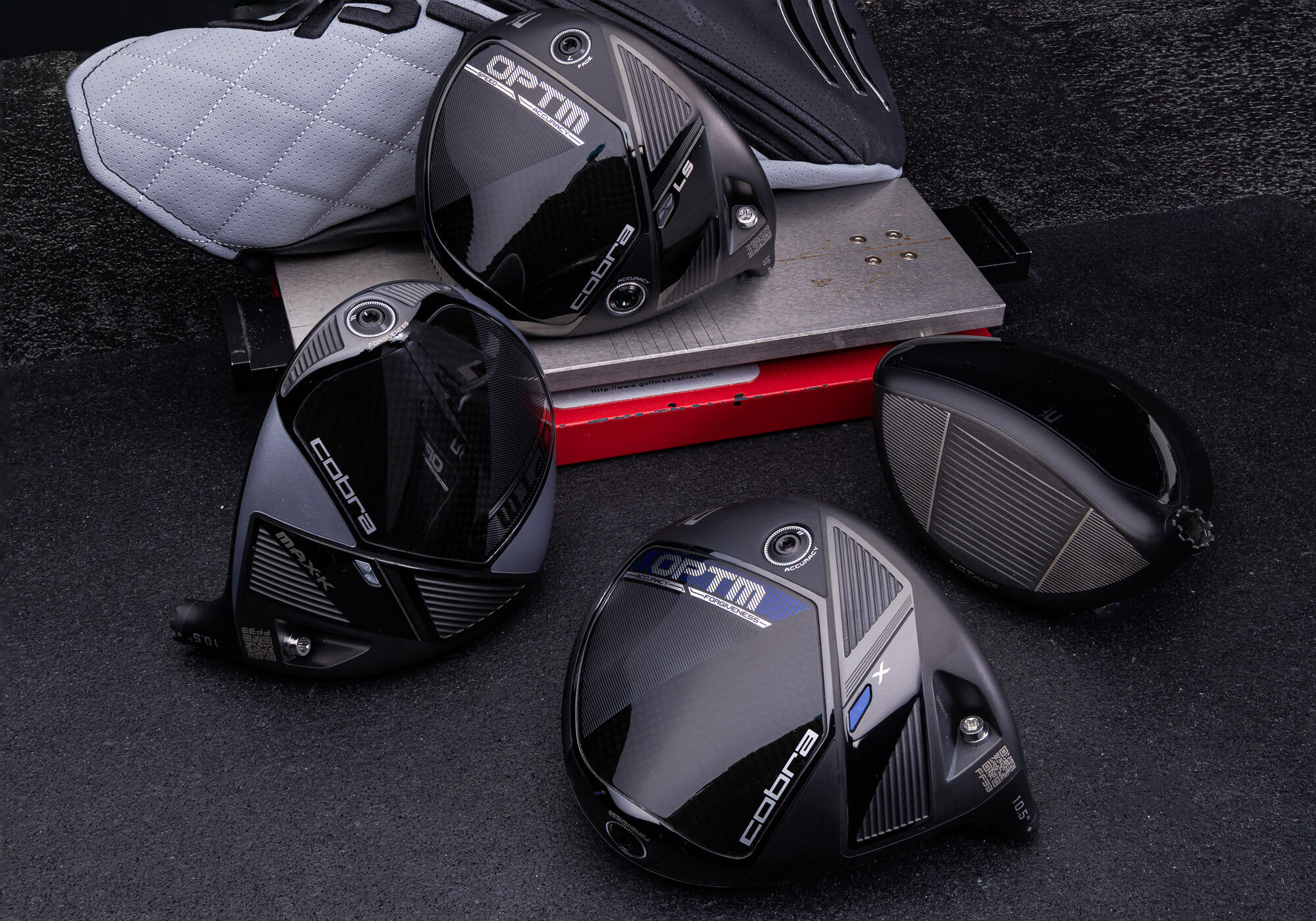 An overhead view of the 4 COBRA OPTM Driver models
