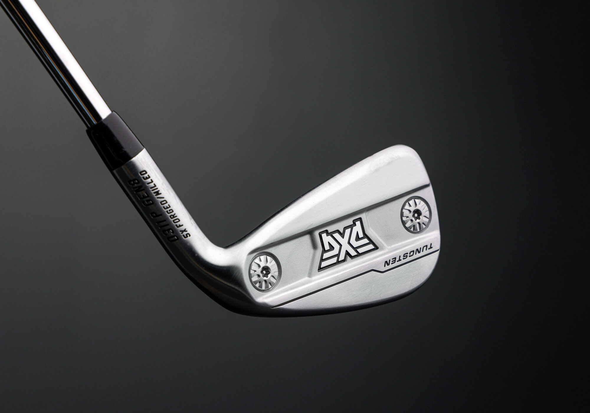the back cavity view of a PXG 0311 GEN8 iron emphasizing the movable weights