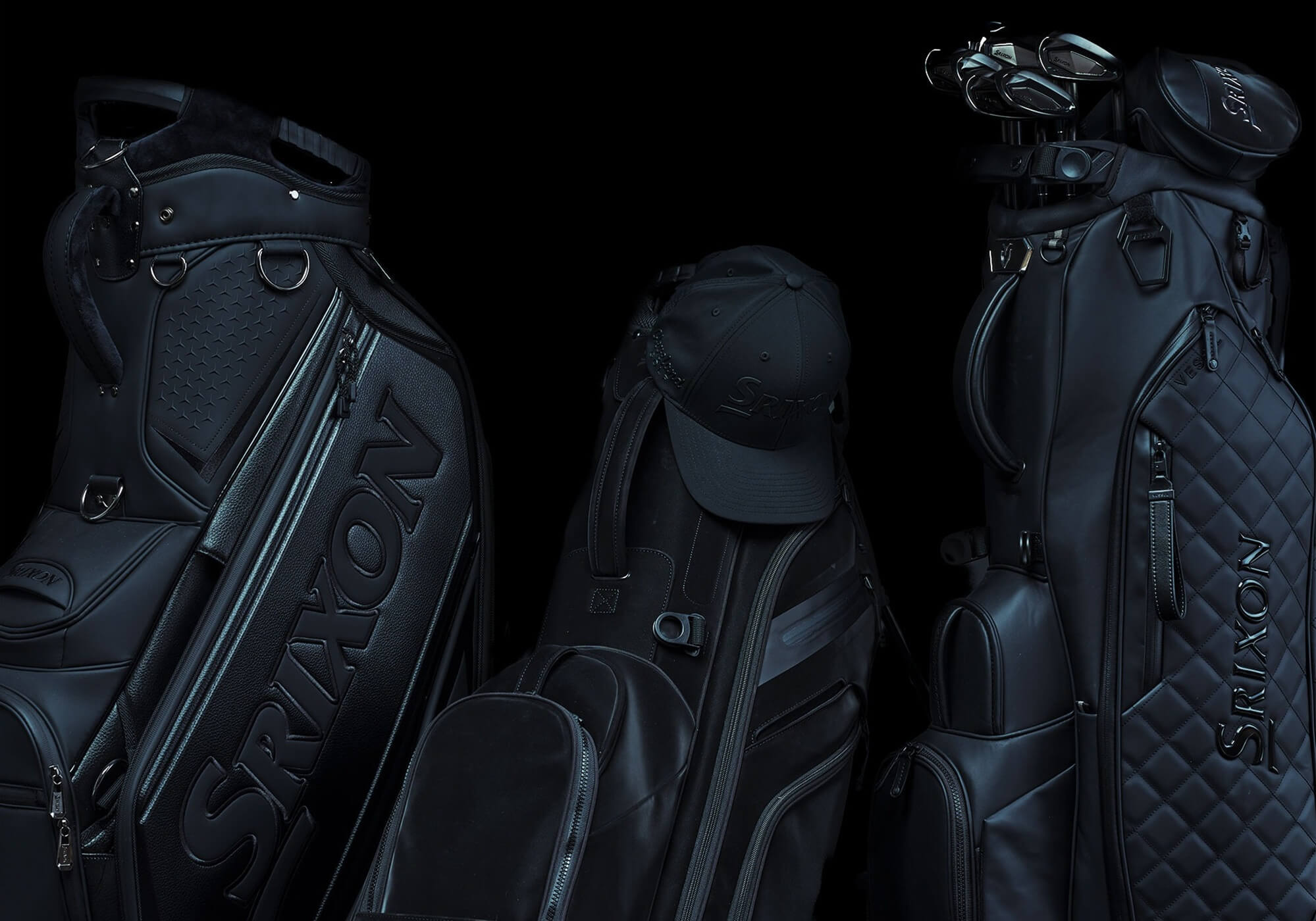 Srixon Blackout Collection golf bags