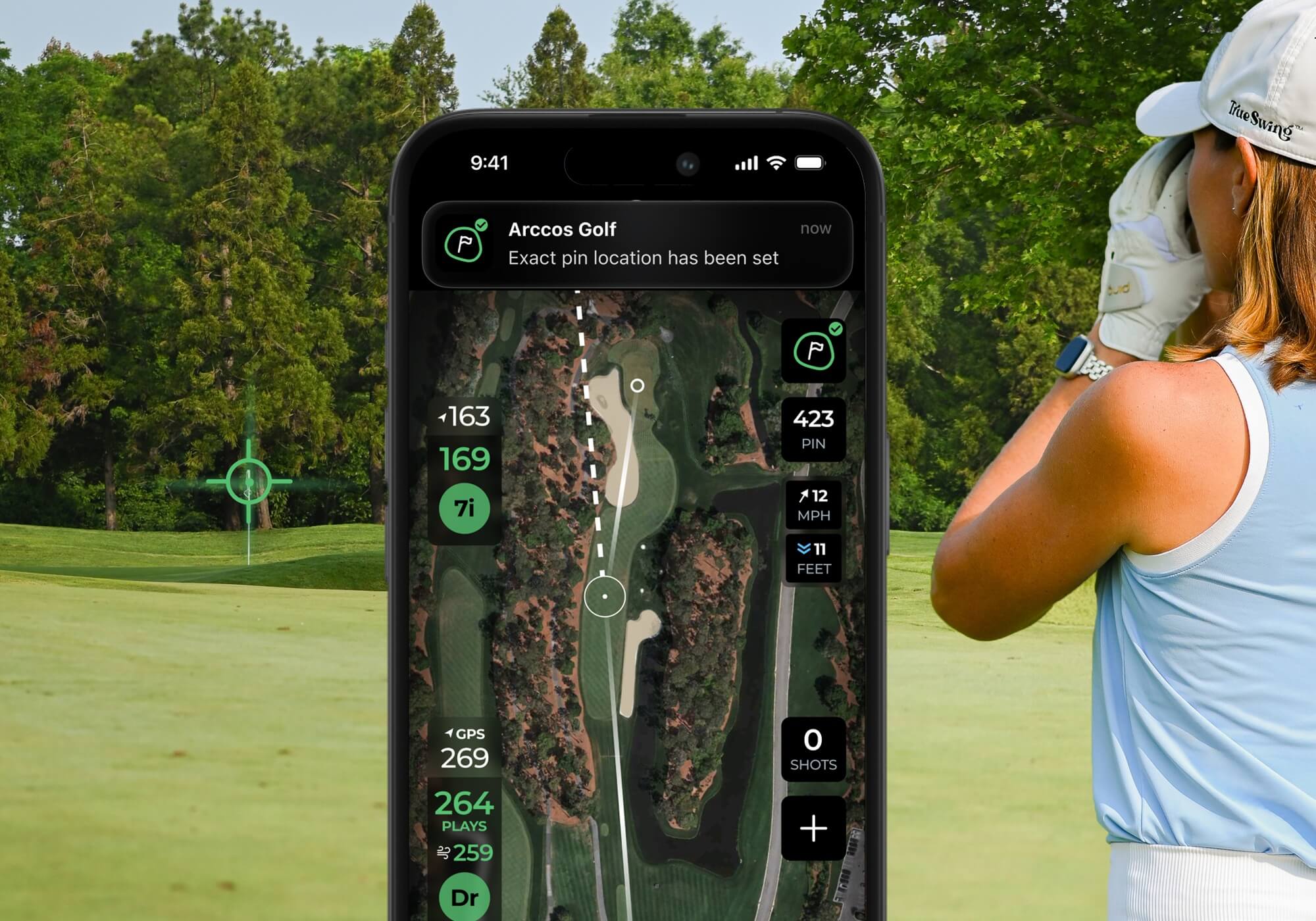 Arccos Smart Laser rangefinder app