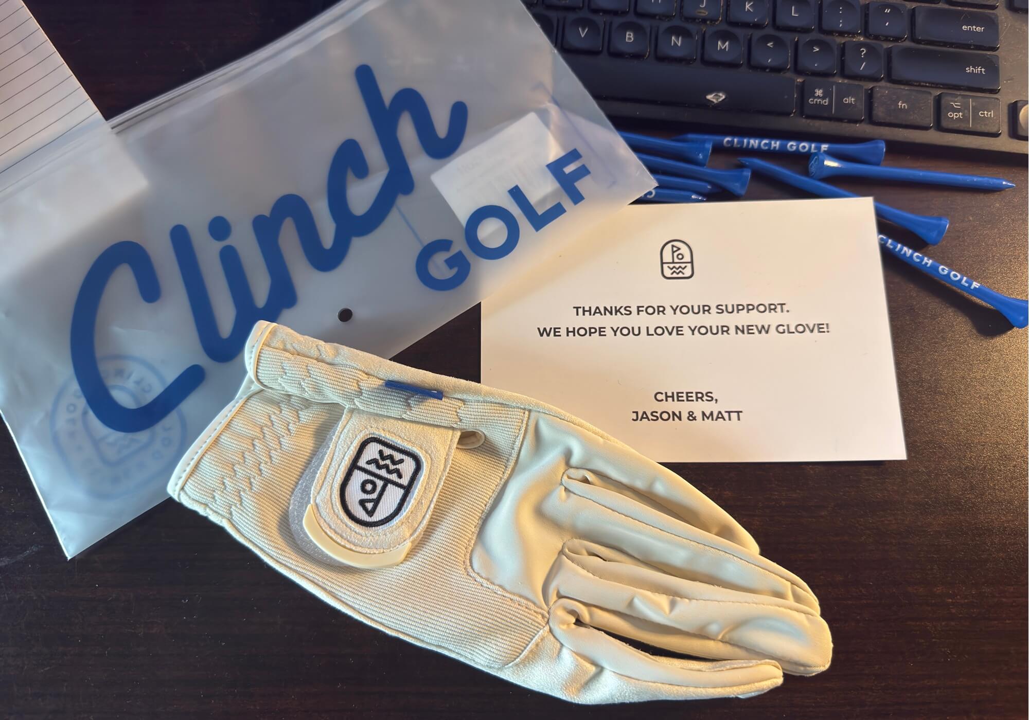 Clinch golf glove