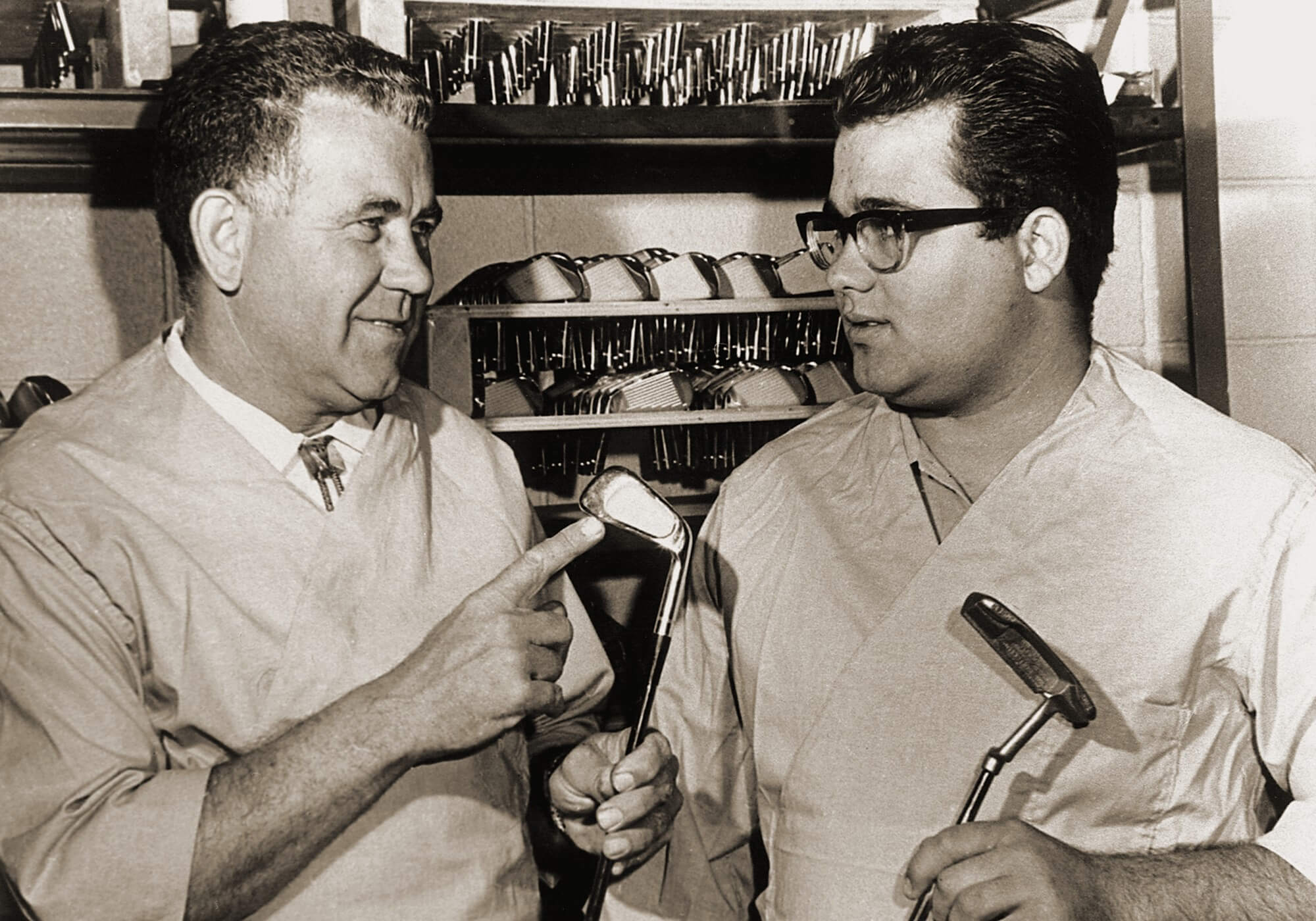 PING founder Karsten Solheim with son John A. Solheim