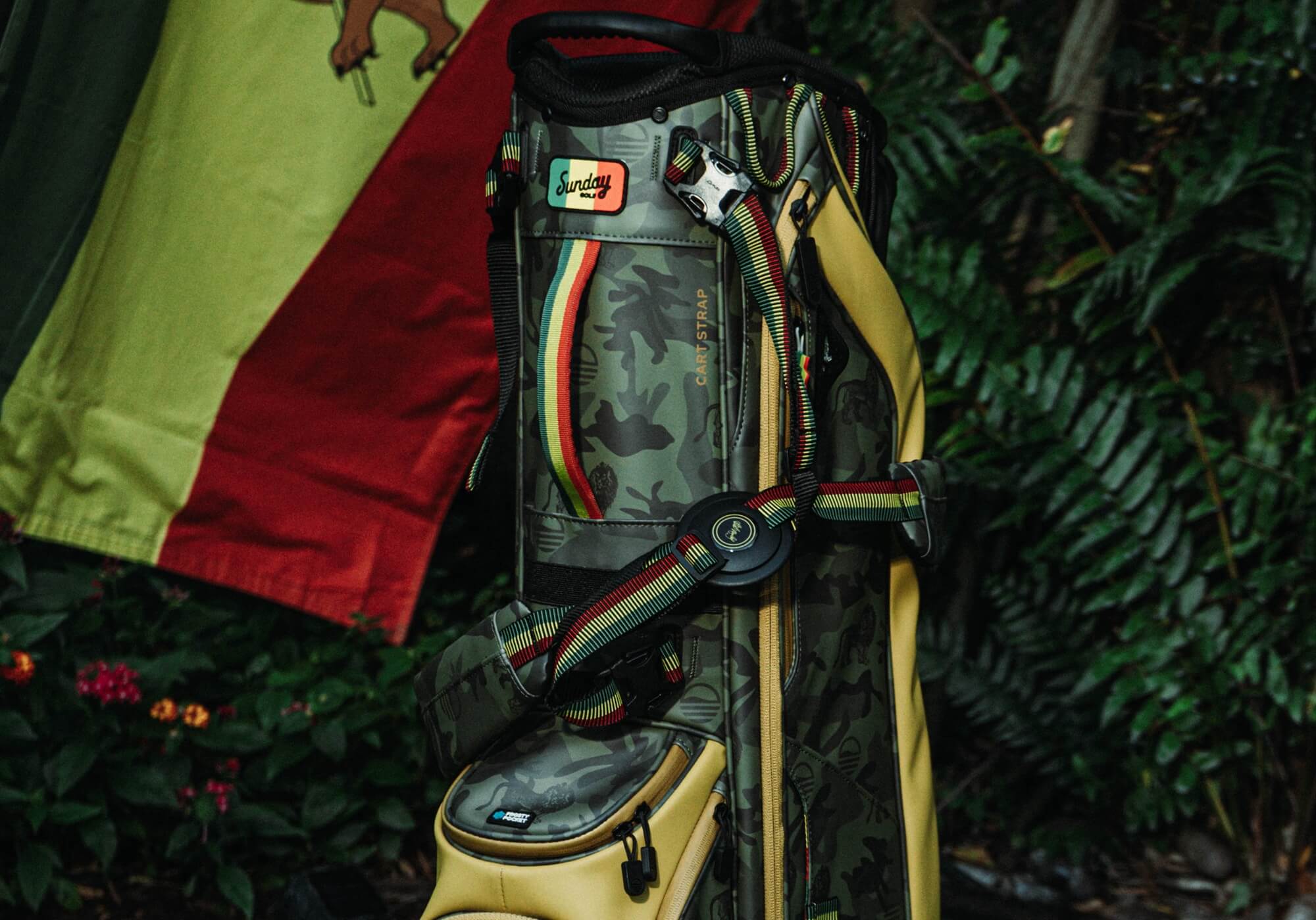 Sunday Golf Bob Marley Limited Edition golf bags.