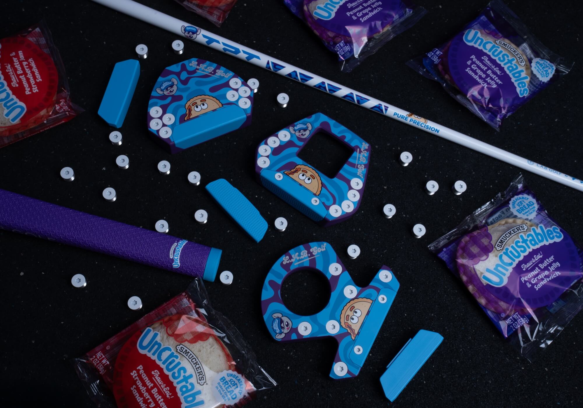 LAB Golf x Uncrustables collab.