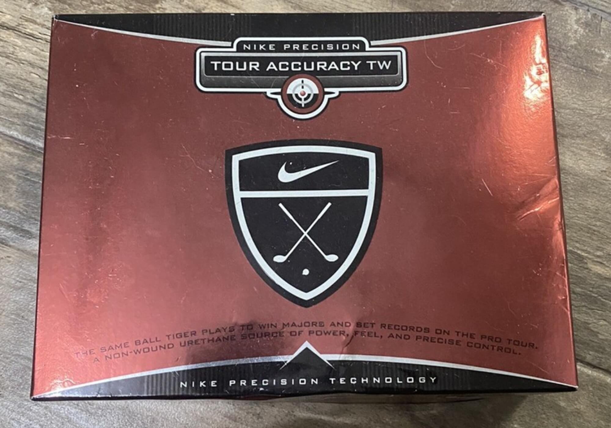 Nike tour Accuracy golf ball made by Bridgestone