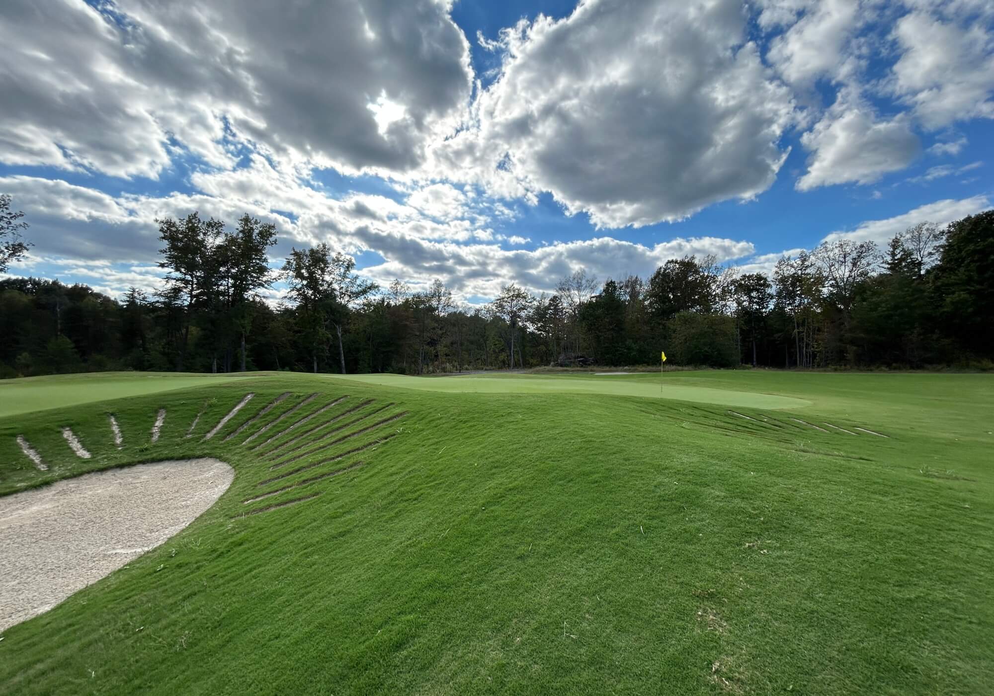 5th hole at Cutalong. Dedicated to Pete Dye