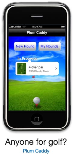 iPhone Golf Application iPhone Golf Application